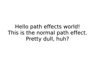 Path effects guide